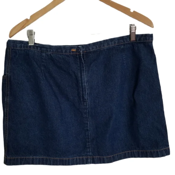Pretty Dark Blue Denim skirt size 16 Old Navy - Picture 2 of 8